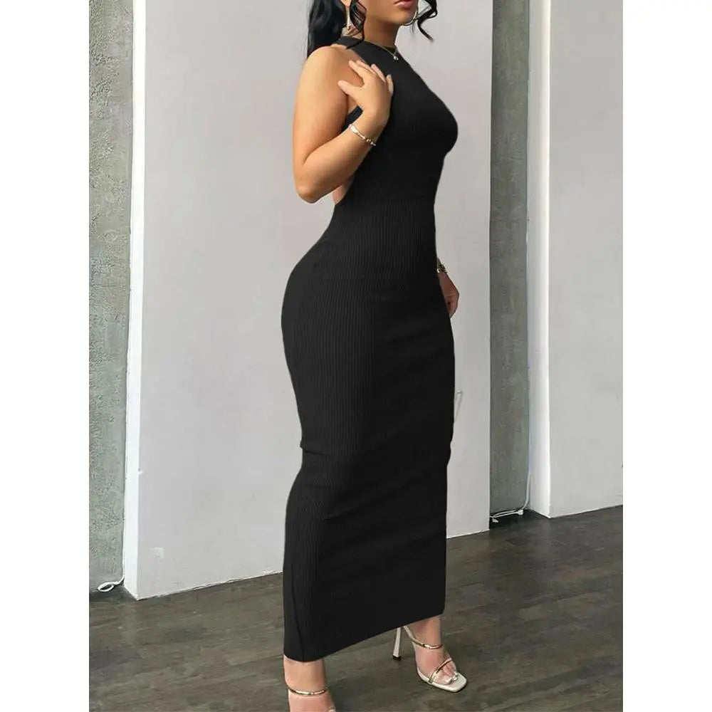 Elevate Your Summer Wardrobe with Our Elegant Bodycon Maxi Dress - A Perfect Blend of Comfort and Style