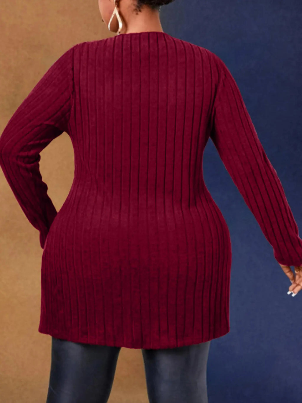 Plus Size A-Line Maxi Dress - Essential for Spring and Fall Elegance