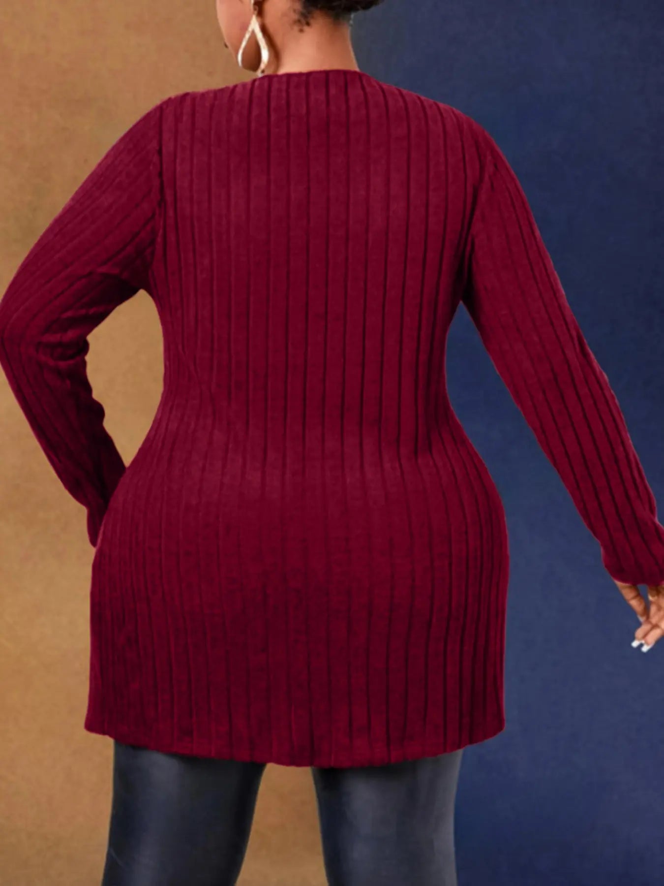 Plus Size A-Line Maxi Dress - Essential for Spring and Fall Elegance