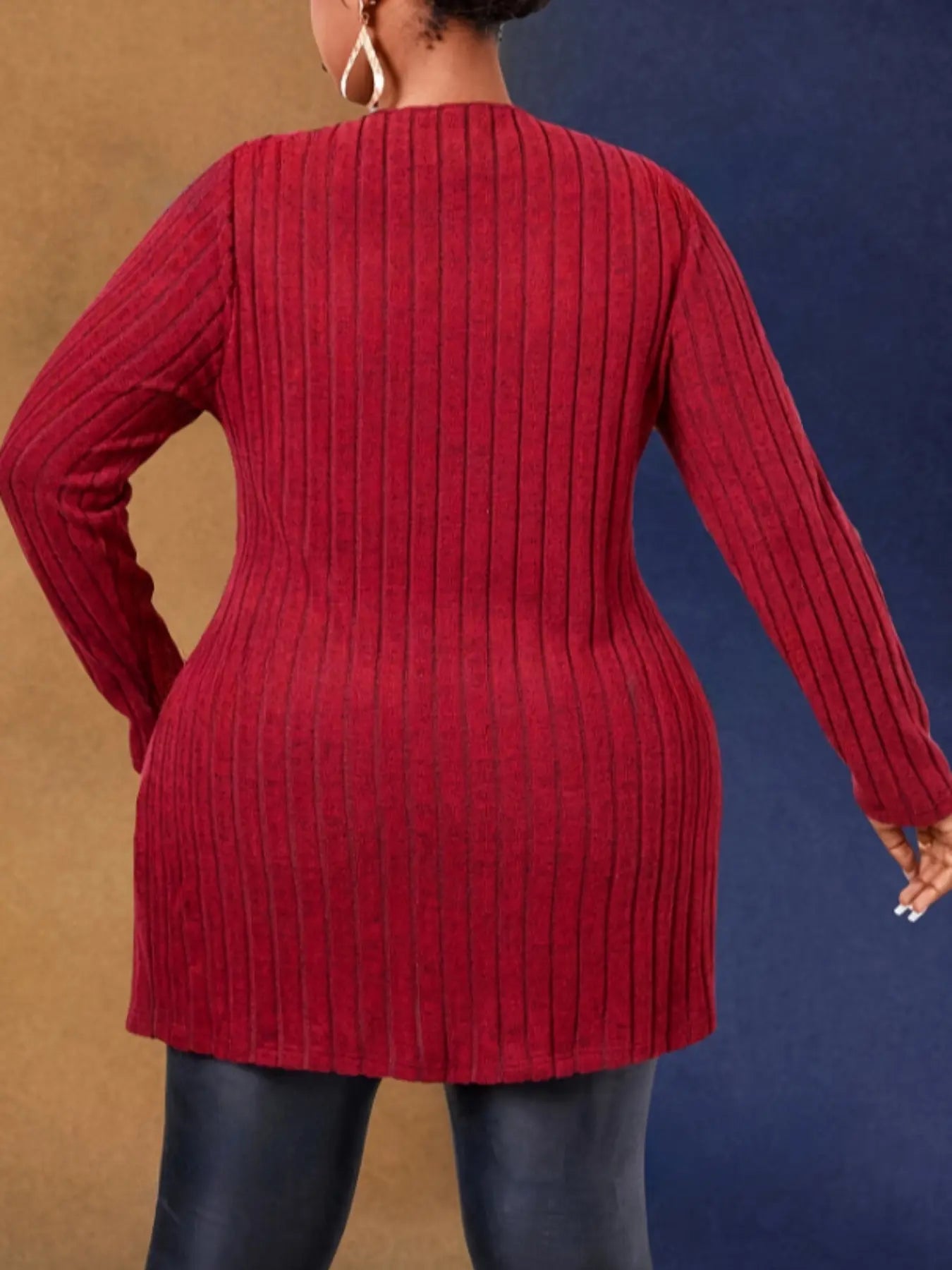 Plus Size A-Line Maxi Dress - Essential for Spring and Fall Elegance