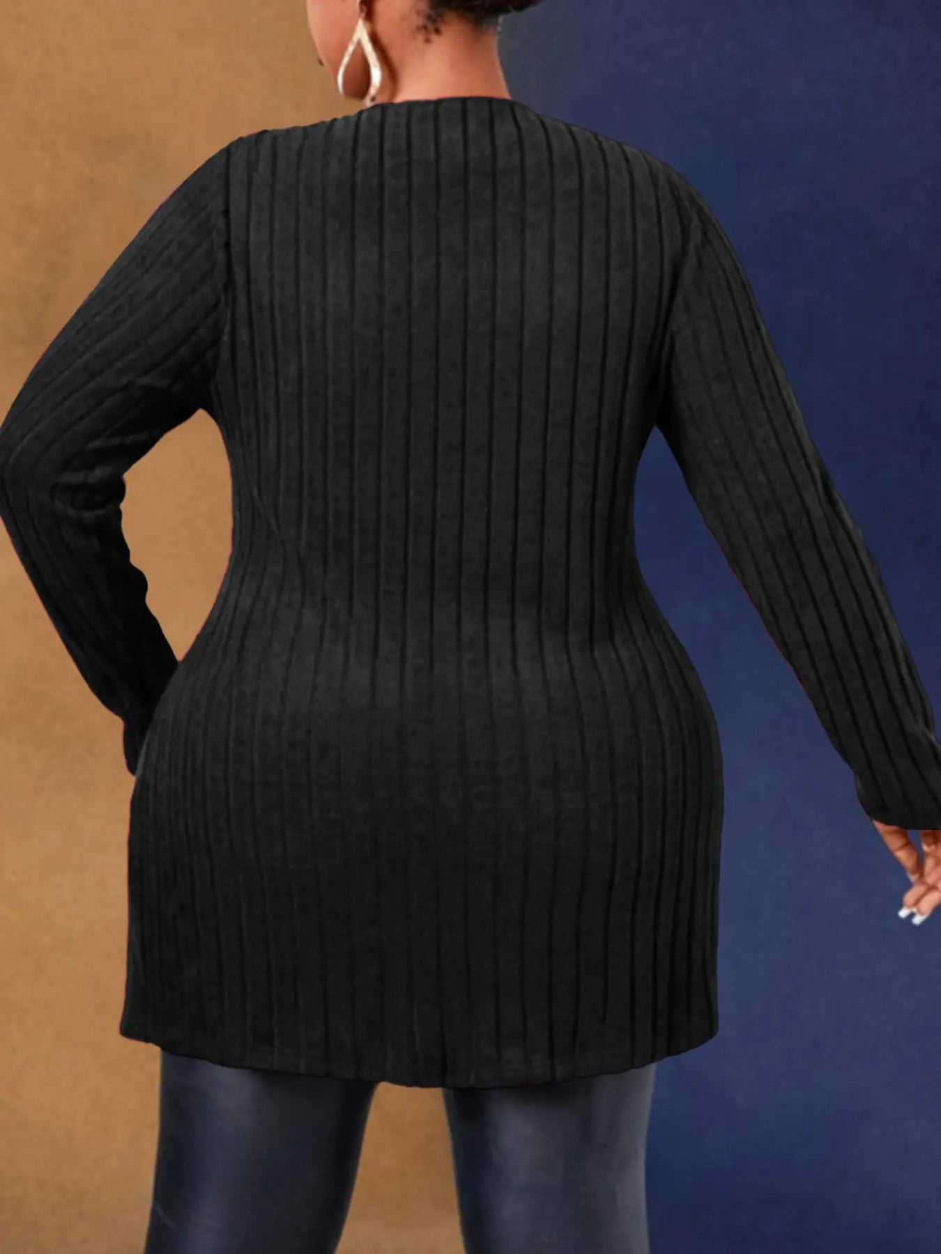 Plus Size A-Line Maxi Dress - Essential for Spring and Fall Elegance